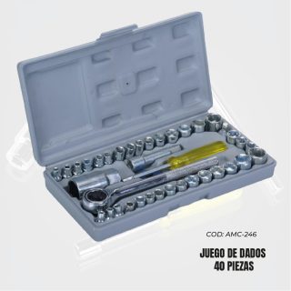 JUEGO DE DADOS 40 PIEZAS